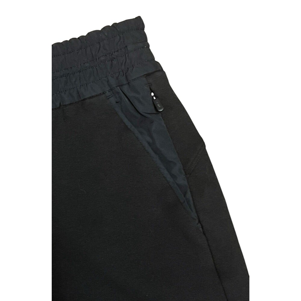 ATHLETA Black Triumph Hybrid Wide Leg Crop Cargo Pants Pockets Elastic Waist XS - Picture 6 of 11